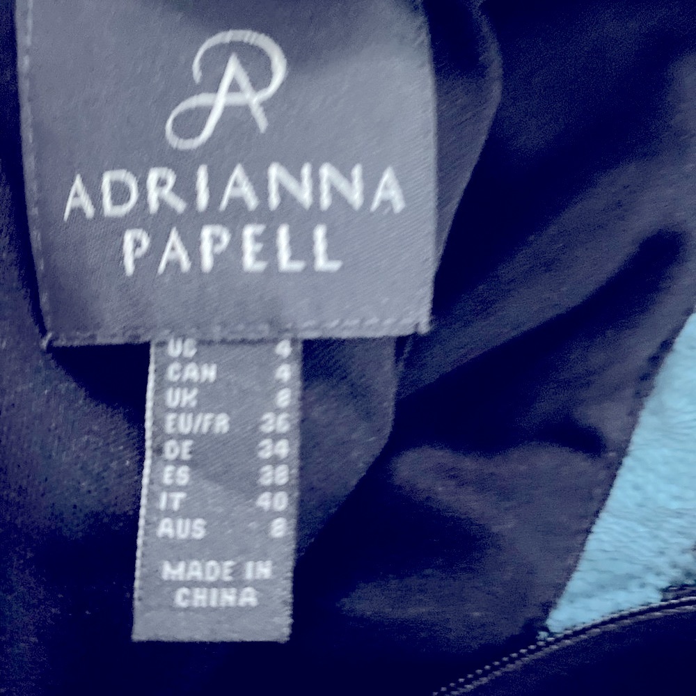 Brand new long black Adrianna Papell dress  size 8